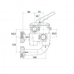 Valvula Selectora AstralPool Classic Plus 2" Variante 3