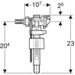 Mecanismo Alimentacion Geberit Serie 383