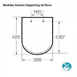 Tapa WC Roca Happening - Caída Amortiguada
