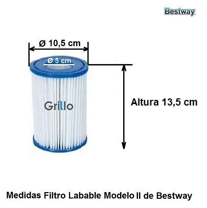 Cotas Filtro Bestway modelo II